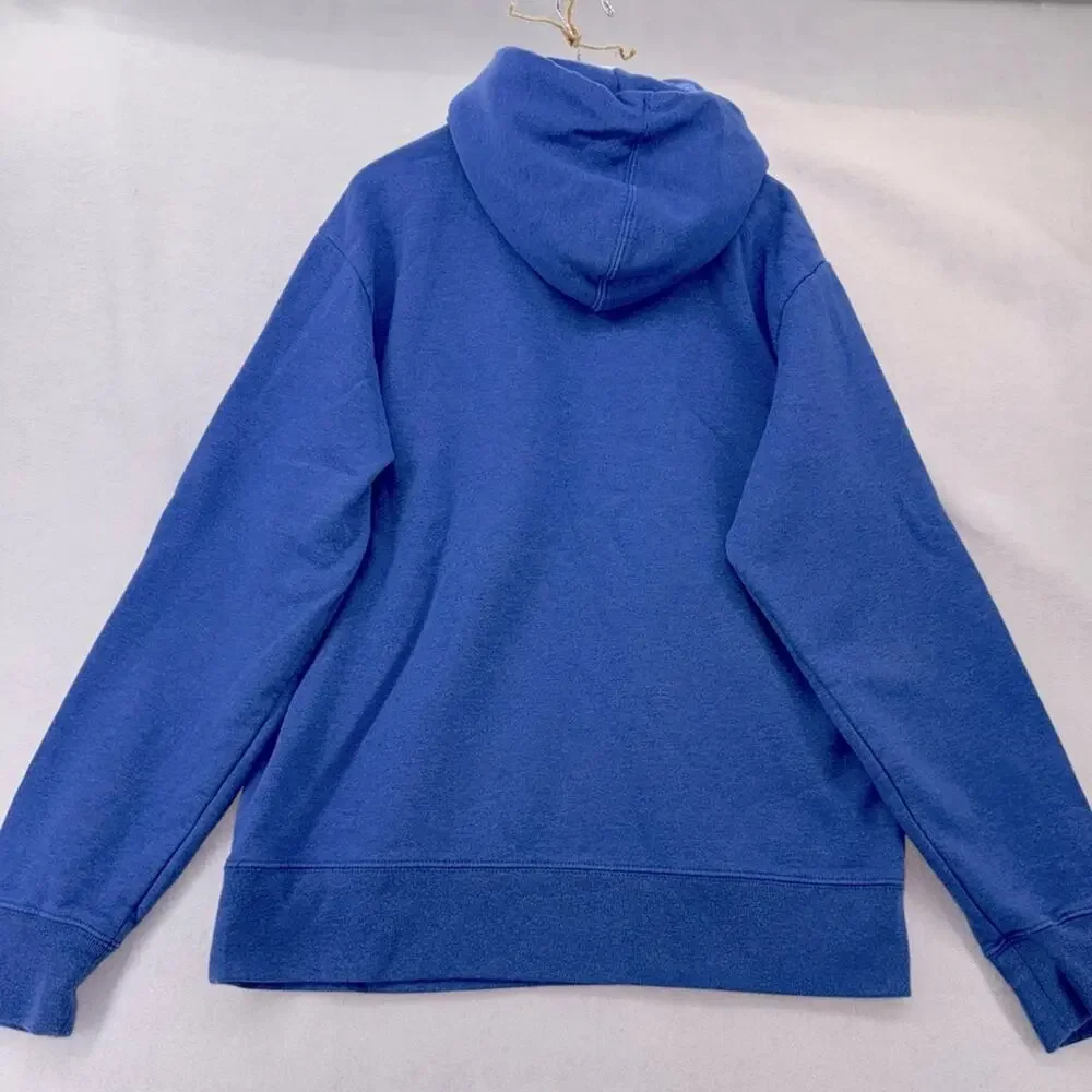 Men’s The North Face Pullover Hooded Sweatshirt Hoodie Blue size Medium